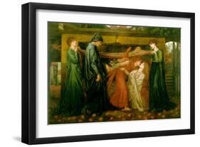 Dante's Dream at the Time of the Death of Beatrice-Dante Gabriel Rossetti-Framed Art Print