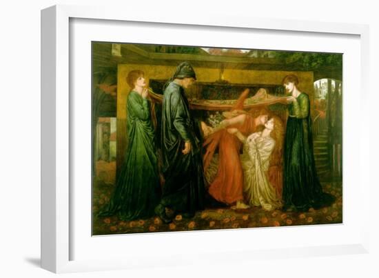 Dante's Dream at the Time of the Death of Beatrice-Dante Gabriel Rossetti-Framed Art Print
