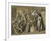 Dante's First Meeting with Beatrice-Simeon Solomon-Framed Giclee Print