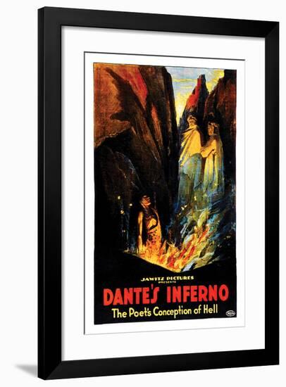 Dante's Inferno - 1922-null-Framed Giclee Print