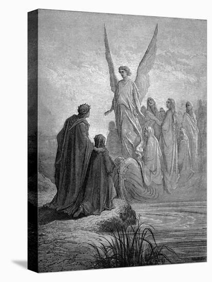 Dante's Purgatory-Gustave Dore-Stretched Canvas