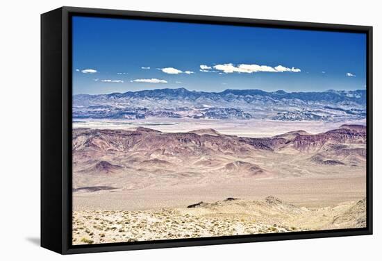 Dante's view - Blacks mountains - Death Valley National Park - California - USA - North America-Philippe Hugonnard-Framed Stretched Canvas