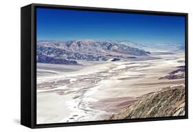 Dante's view - Blacks mountains - Death Valley National Park - California - USA - North America-Philippe Hugonnard-Framed Stretched Canvas