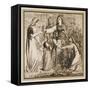 Dante's Vision of Matilda Gathering Flowers, 1855-Dante Gabriel Charles Rossetti-Framed Stretched Canvas