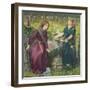 Dante's Vision of Rachel and Leah-Dante Gabriel Rossetti-Framed Giclee Print