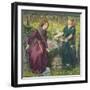 Dante's Vision of Rachel and Leah-Dante Gabriel Rossetti-Framed Giclee Print