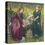 Dante's Vision of Rachel and Leah-Dante Gabriel Rossetti-Stretched Canvas