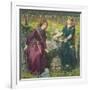 Dante's Vision of Rachel and Leah-Dante Gabriel Rossetti-Framed Giclee Print