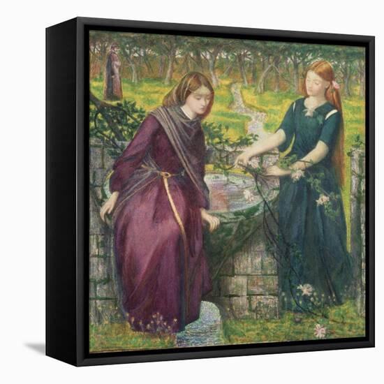 Dante's Vision of Rachel and Leah-Dante Gabriel Rossetti-Framed Stretched Canvas