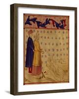 Dante, Virgil, and Count Ugolino, Scene from Canto XXXIII from Divine Comedy-Dante Alighieri-Framed Giclee Print