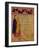 Dante, Virgil, and Count Ugolino, Scene from Canto XXXIII from Divine Comedy-Dante Alighieri-Framed Giclee Print
