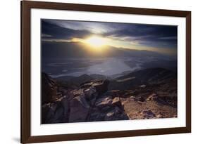 Dantes View Sunset, Death VAlley, CA-George Oze-Framed Photographic Print