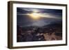 Dantes View Sunset, Death VAlley, CA-George Oze-Framed Photographic Print