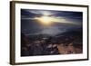 Dantes View Sunset, Death VAlley, CA-George Oze-Framed Photographic Print