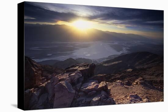Dantes View Sunset, Death VAlley, CA-George Oze-Stretched Canvas