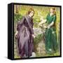 Dantes Vision of Rachel and Leah, 1855-Dante Gabriel Rossetti-Framed Stretched Canvas