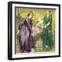 Dantes Vision of Rachel and Leah, 1855-Dante Gabriel Rossetti-Framed Premium Giclee Print