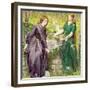 Dantes Vision of Rachel and Leah, 1855-Dante Gabriel Rossetti-Framed Giclee Print