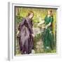 Dantes Vision of Rachel and Leah, 1855-Dante Gabriel Rossetti-Framed Giclee Print