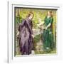 Dantes Vision of Rachel and Leah, 1855-Dante Gabriel Rossetti-Framed Giclee Print