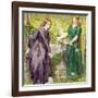 Dantes Vision of Rachel and Leah, 1855-Dante Gabriel Rossetti-Framed Giclee Print