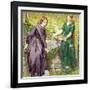 Dantes Vision of Rachel and Leah, 1855-Dante Gabriel Rossetti-Framed Giclee Print