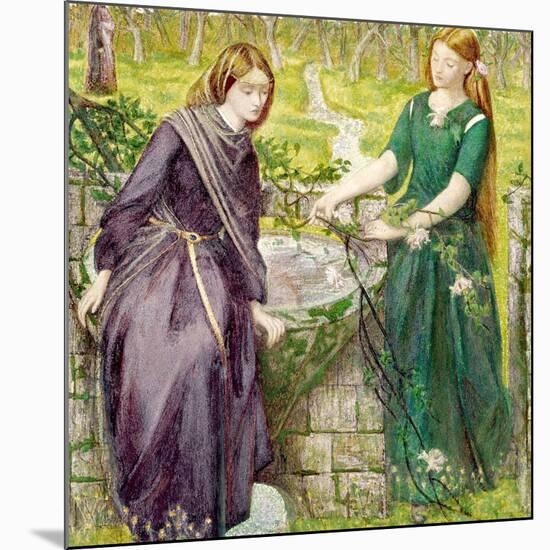 Dantes Vision of Rachel and Leah, 1855-Dante Gabriel Rossetti-Mounted Giclee Print