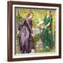 Dantes Vision of Rachel and Leah, 1855-Dante Gabriel Rossetti-Framed Giclee Print