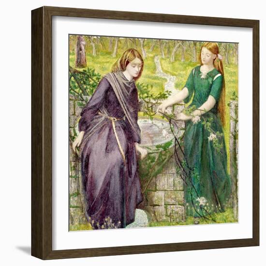 Dantes Vision of Rachel and Leah, 1855-Dante Gabriel Rossetti-Framed Giclee Print