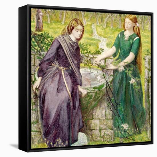 Dantes Vision of Rachel and Leah, 1855-Dante Gabriel Rossetti-Framed Stretched Canvas