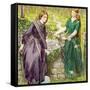 Dantes Vision of Rachel and Leah, 1855-Dante Gabriel Rossetti-Framed Stretched Canvas