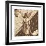 Dantis Amor - Finished Study-Dante Gabriel Rossetti-Framed Premium Giclee Print