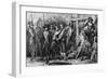 Danton Etc Guillotined-Tony Johannot-Framed Art Print