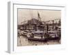 Danube and Academy of Sciences in Budapest, Where Bela Viktor Janos Bartok-null-Framed Giclee Print