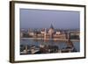 Danube in Budapest-Vittoriano Rastelli-Framed Photographic Print
