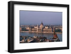 Danube in Budapest-Vittoriano Rastelli-Framed Photographic Print