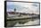 Danube River and Skyline of Regensburg, Bavaria, Germany-Michael Runkel-Framed Stretched Canvas