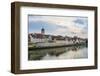 Danube River and Skyline of Regensburg, Bavaria, Germany-Michael Runkel-Framed Photographic Print