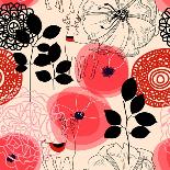 Retro Floral Background-Danussa-Art Print