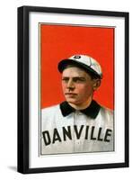 Danville, VA, Danville Virginia League, Frank King, Baseball Card-Lantern Press-Framed Art Print