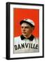 Danville, VA, Danville Virginia League, Frank King, Baseball Card-Lantern Press-Framed Art Print