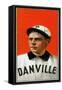 Danville, VA, Danville Virginia League, Frank King, Baseball Card-Lantern Press-Framed Stretched Canvas