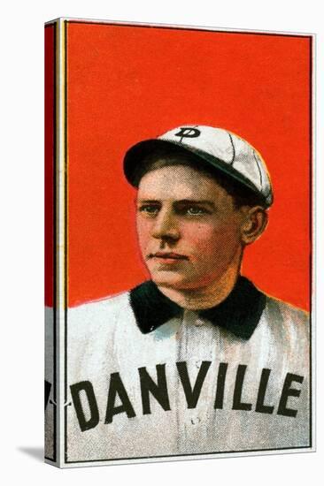 Danville, VA, Danville Virginia League, Frank King, Baseball Card-Lantern Press-Stretched Canvas