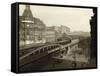 Danziger Street Railway Station-null-Framed Stretched Canvas