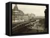 Danziger Street Railway Station-null-Framed Stretched Canvas