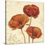 Poppy Bouquet II-Daphné B-Stretched Canvas