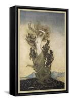 Daphne Becomes a Tree-Arthur Rackham-Framed Stretched Canvas