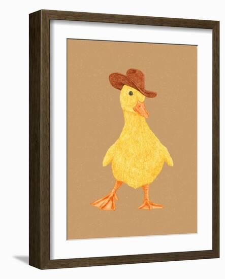 Daphne the Cowgirl Duckling-Anyone Can Yeehaw-Framed Photographic Print