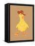 Daphne the Cowgirl Duckling-Anyone Can Yeehaw-Framed Stretched Canvas