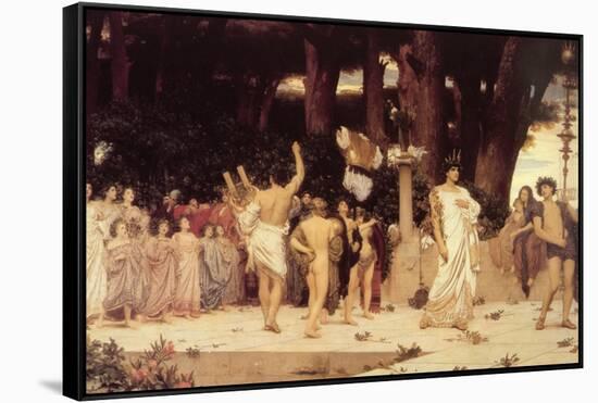 Daphnephoria-Frederick Leighton-Framed Stretched Canvas